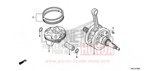 VILEBREQUIN/PISTON CRF150RBD de 2013